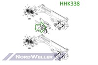 HHK338 Ролик направляющий для лебедки